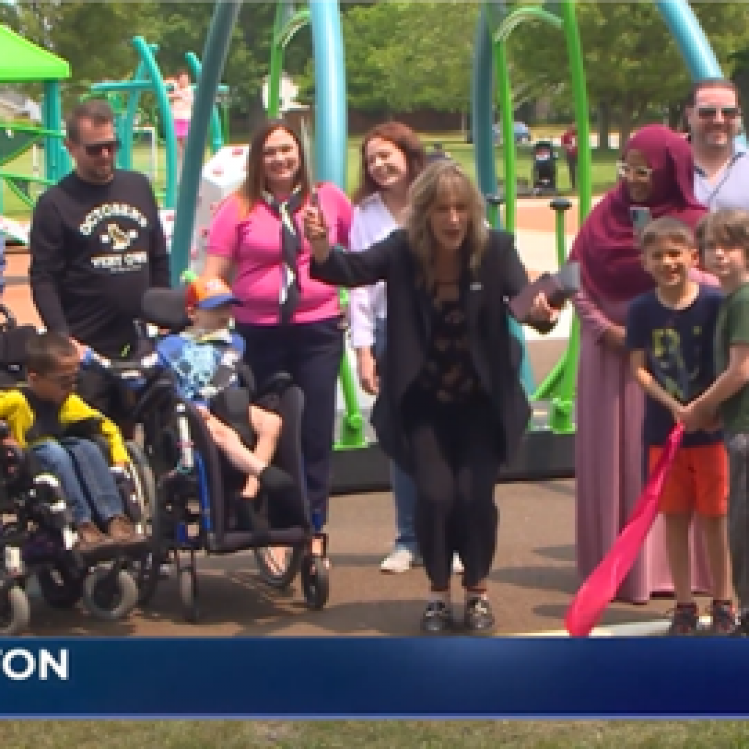 Burlington park adds inclusive, wheelchair accessible swing